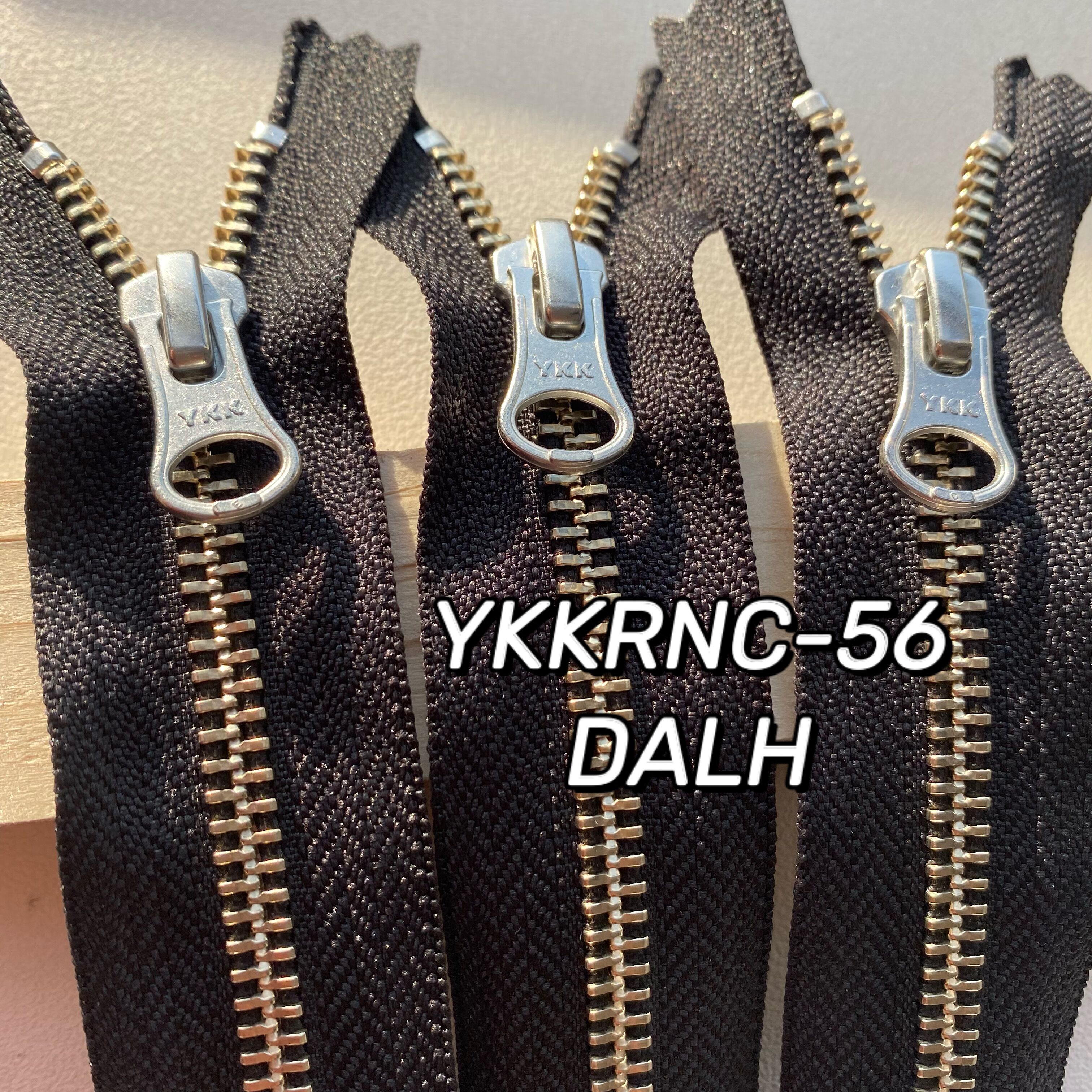YKK NO. 5 흰색 구리 폐쇄 꼬리 지퍼 RNC-56 DALH C5 금속 은색 치아 포켓 18 21CM 포켓 지퍼