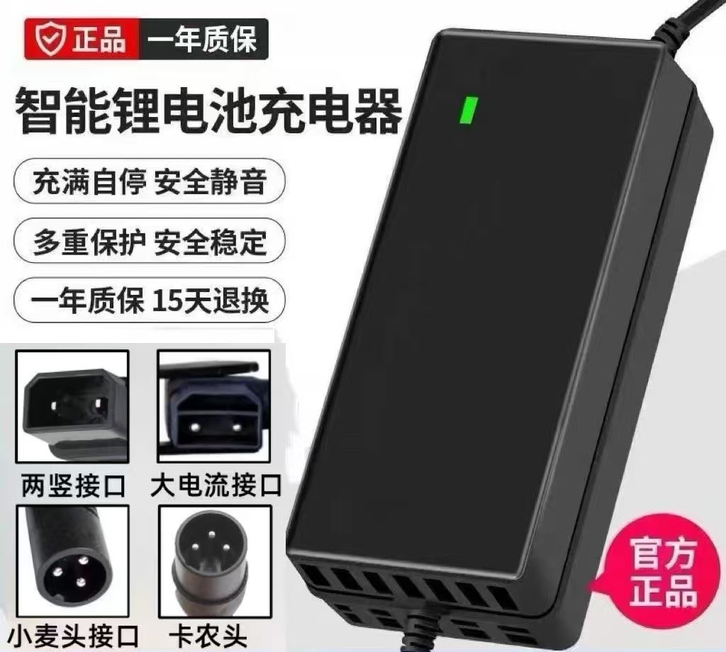 锂电池电动车充电器48V24V72V12V电车锂离子60V2A哈雷36V平衡车通