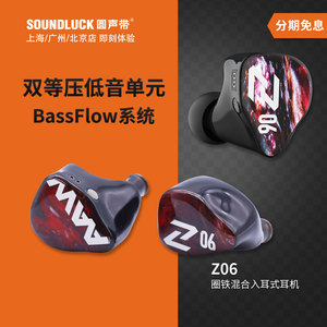 AAW Z06圈铁混合双等压低频6单元发烧HiFi入耳式耳机塞圆声带行货