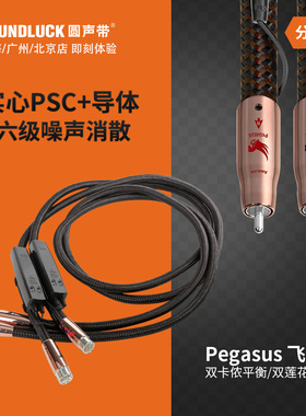 audioquest/线圣Pegasus飞马HiFi双莲花XLR平衡信号线 圆声带行货