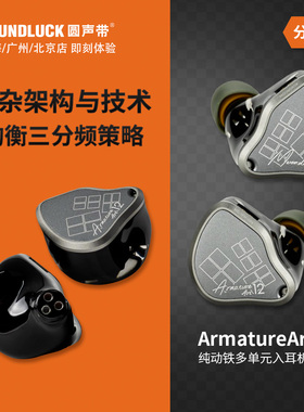 水月雨ArmatureArt12纯动铁多单元HiFi入耳式耳机AA12 圆声带行货
