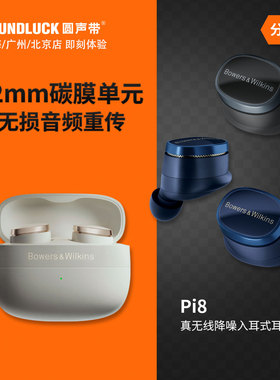 B&W宝华韦健Pi8真无线蓝牙主动降噪发烧HiFi入耳式耳机圆声带行货