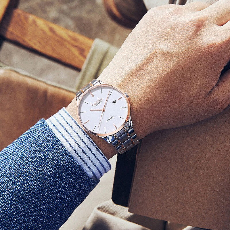 邦顿新款男士手表进口机芯全自动机械手表简约潮