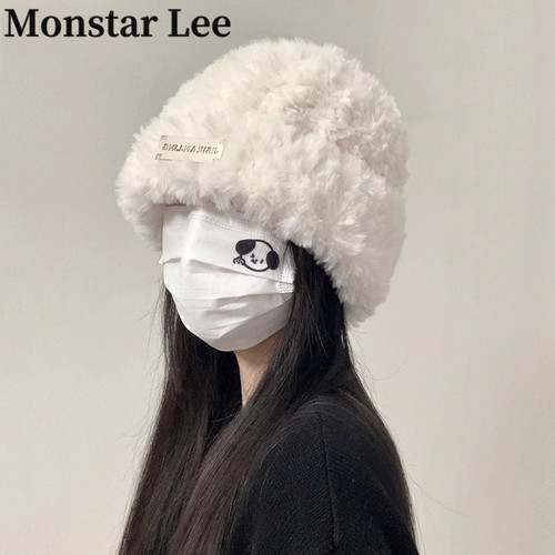 MonstarLee毛线帽子秋冬季女