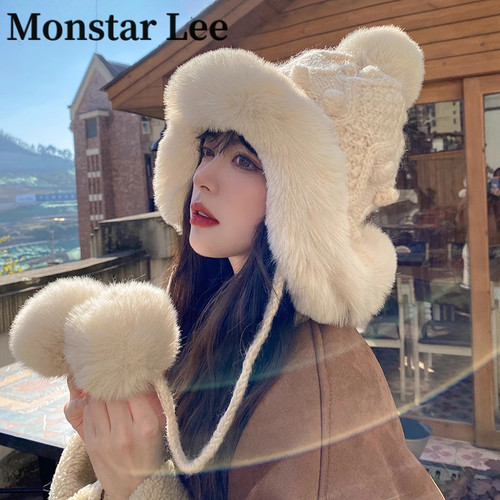 MonstarLee帽子女冬季2022新款