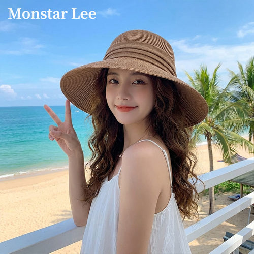 MonstarLee春夏季韩版百搭草帽