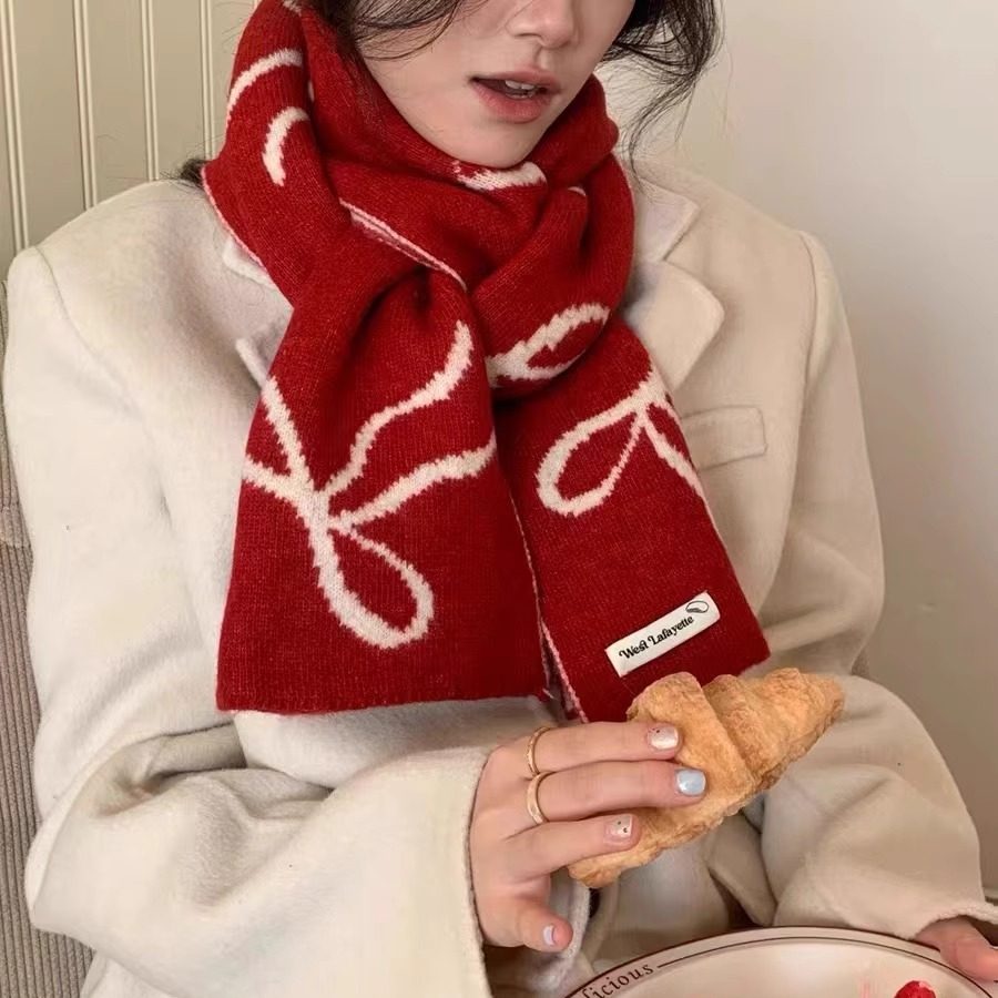 围巾针织毛线含羊毛混纺围脖韩版