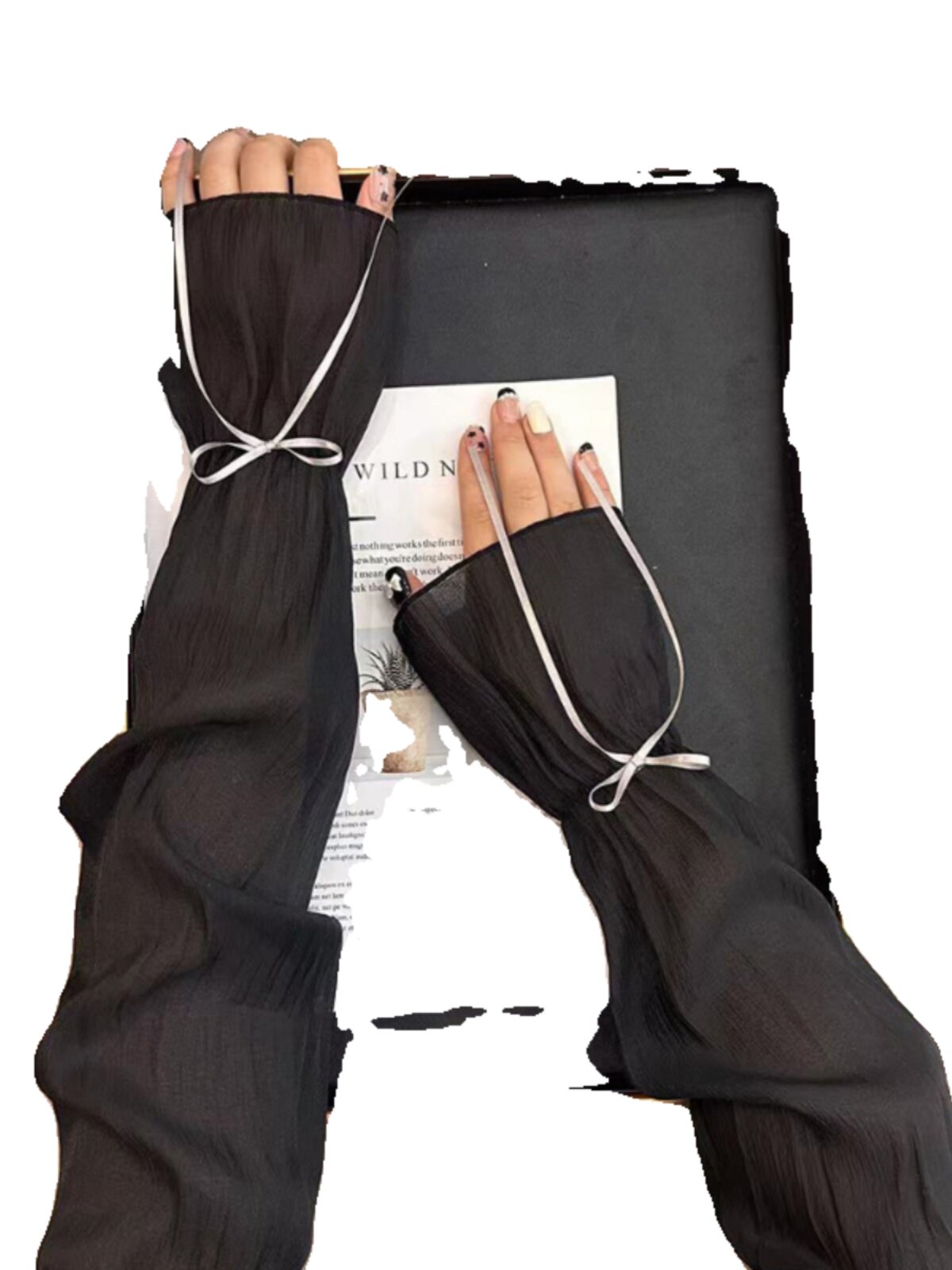 SUNSCREEN SLEEVE WOMENS SUMMER LACE ICE SLEEVE 2024 NEW ANTI-ULTRAVIOLET DRIVING LOOSE GLOVES THIN ICE SILK HAND SLEEVES