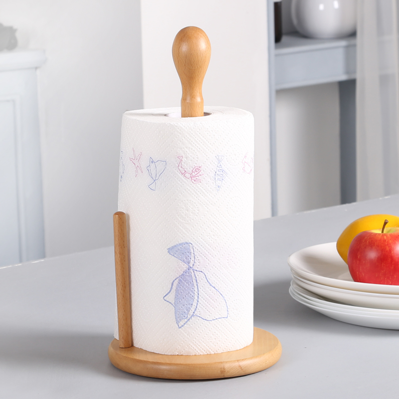 创意木质厨房纸巾架专用吸油纸