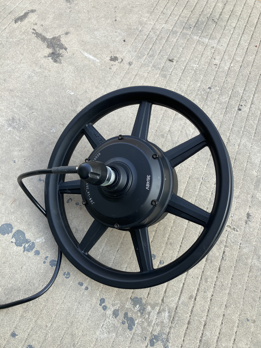 14英寸无刷有齿 折叠车用电机高速电机轮毂 36-48ｖ代驾车马达