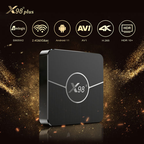 X98plus amlogic S905W2 AV1 Android 11 安卓5G wifi 4k TV BOX