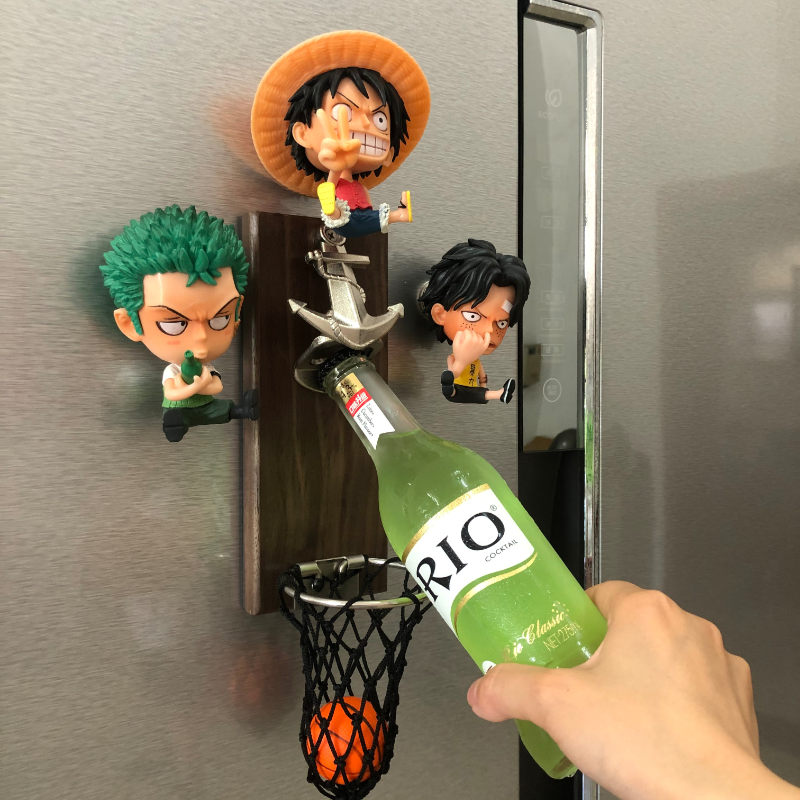 海贼王创意开瓶器冰箱啤酒子网