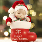 圣诞袜子摇头娃娃音乐盒八音盒个性 创意圣诞节礼物送男生女生儿童