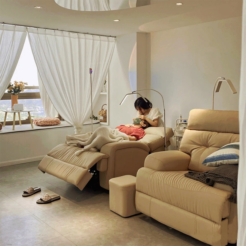 电动美甲美睫美足纹绣沙发美容院沙发专用椅180度睫毛平躺可升降