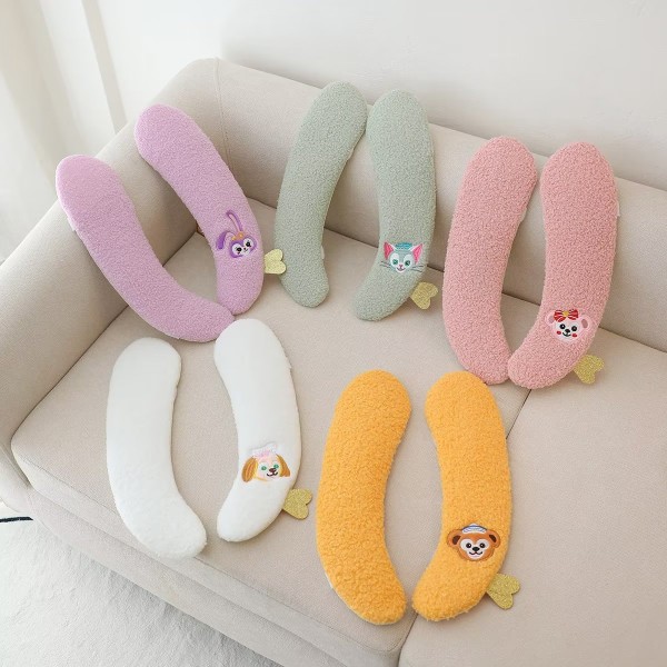 可爱卡通马桶垫家用防水通用粘贴式毛绒坐便器垫冬季保暖马桶坐垫