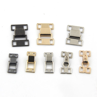 高档金属领钩对扣金色领勾