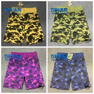 农民体育 现货 BAPE SWEAT SHORTS经典百搭款 四色迷彩短裤