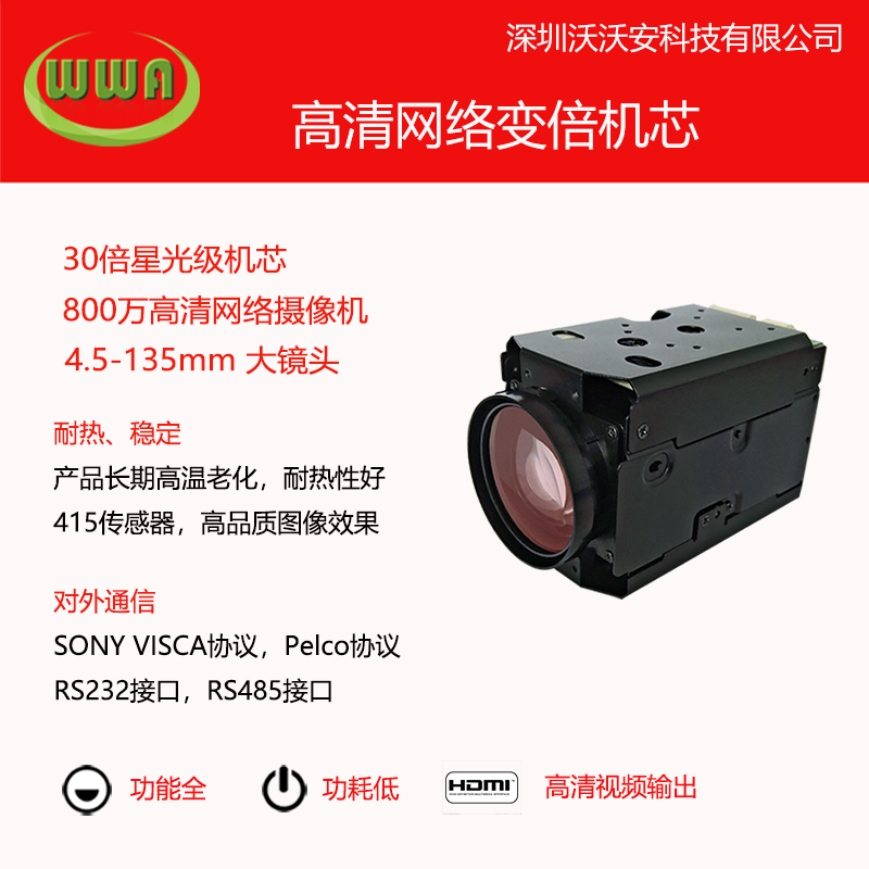 4K摄像头智能专业高清摄像机