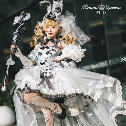 定金*HQ幻祈*HinanaQueena*爱丽丝晚宴华丽lolita裙