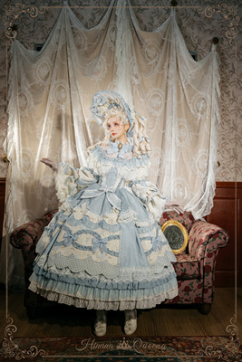 古董新娘茶会款华丽花嫁连衣裙