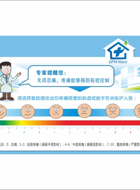 医院温馨病房贴纸海报