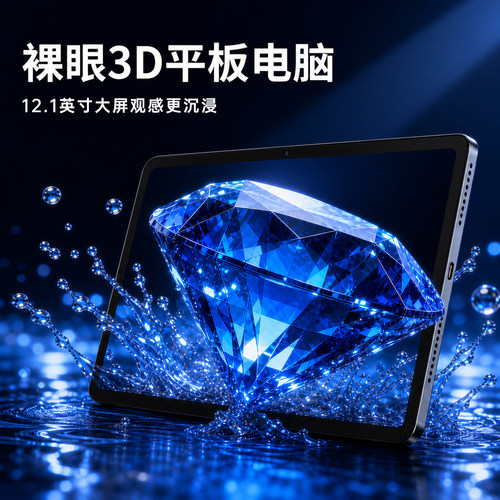 12.1英寸裸眼3D平板支持MPO图片
