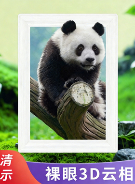 10.1英寸裸眼3D数码相框元视窗智能电子云相框高清液晶显示屏白色