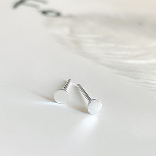 s999耳钉耳棒养耳洞纯银男士耳环女耳针高级感2025年新款潮小轻奢
