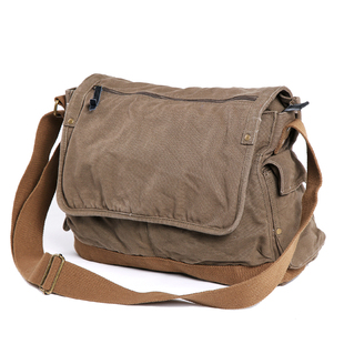 潮包男生单肩包 差包大容量帆布包横款 男挎包街头斜挎背包休闲 包邮