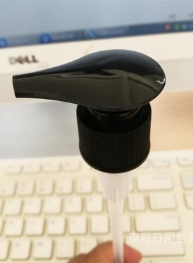 L02桃心泵 24/410黑色乳液泵按压泵心形螺旋泵头洗发水沐浴露瓶盖