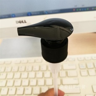 L02桃心泵 410黑色乳液泵按压泵心形螺旋泵头洗发水沐浴露瓶盖