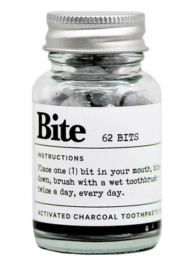 美代正品BITE牙膏片 含纳米羟基磷灰石 活性炭天然美白配方 62粒