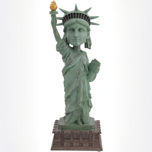 美国代购Royal Bobbles 可点头手办树脂摆件 自由女神雕像 收藏