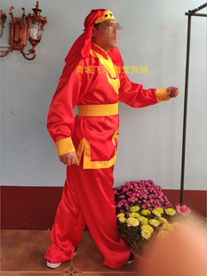 舞龙服舞龙服装演出服装 敲锣打鼓服装 绣龙服 锣鼓服装演出服装