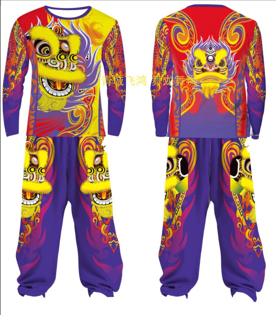 醒狮服装舞狮队服南狮上衣
