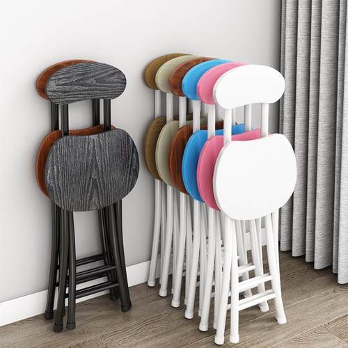 折叠椅子便携家用学生宿舍圆凳