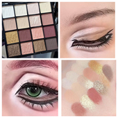 Cos二次元 成男成女万用眼影盘清冷御姐日常眼妆实用咖啡西施敖润