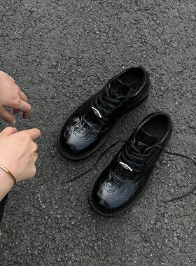 cleanfit男士厚底德比鞋vibe小众高级感通勤英伦潮流百搭大头皮鞋