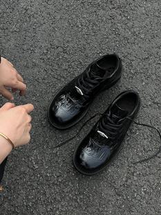 cleanfit男士 vibe小眾高級(jí)感通勤英倫潮流百搭大頭皮鞋 厚底德比鞋