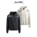 Ave.29th字母刺绣CleanFit重磅标语印花设计感连帽美式 休闲卫衣