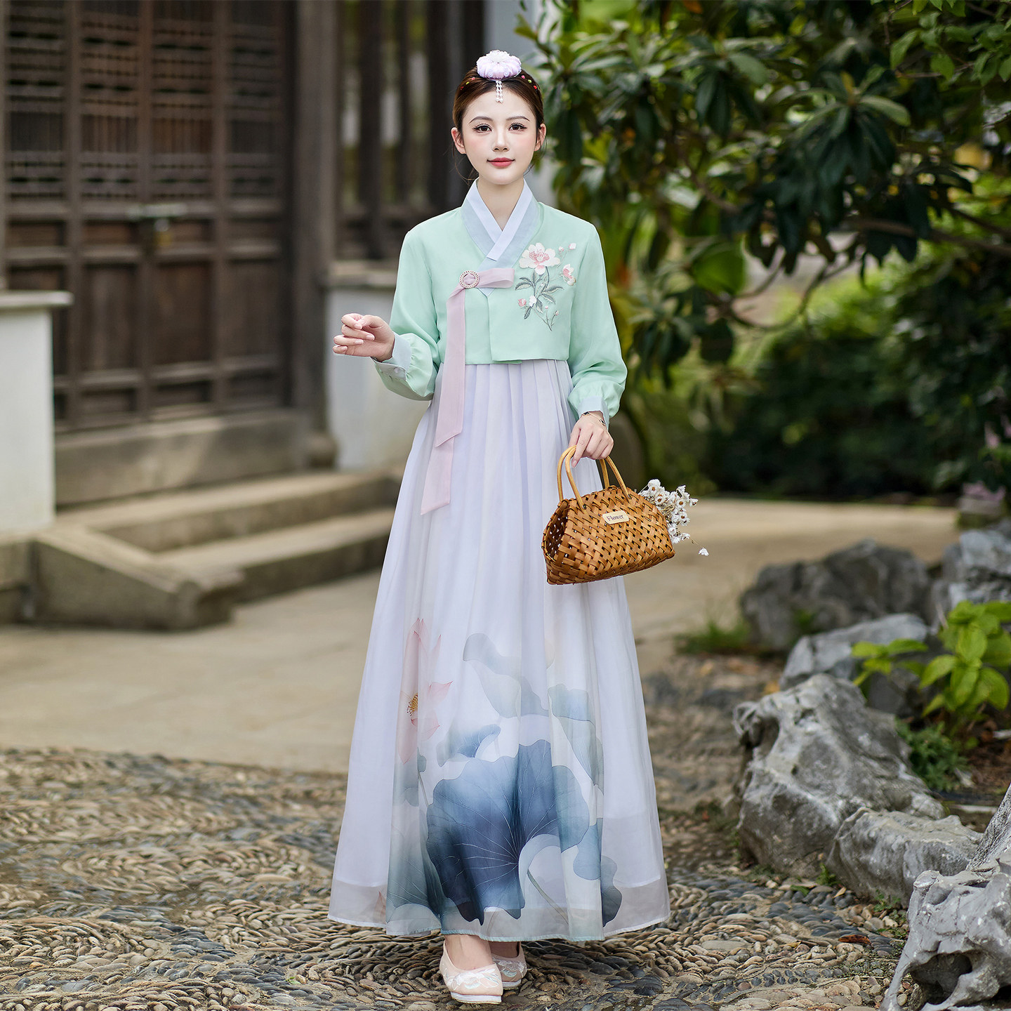 韩国韩服摄影舞蹈服延边延吉服饰民族风女装传统服装旅拍古装写真