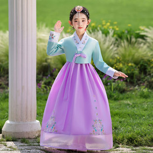 女宝宝韩服韩国古风女童服饰延边朝鲜族舞蹈新款摄影儿童古装旅拍