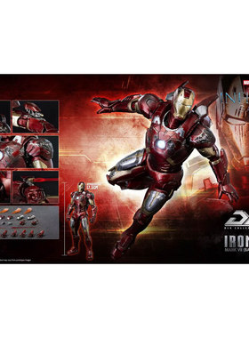 Threezero漫威无限传奇 钢铁侠Mark7战损版 兵人模型玩具收藏玩具