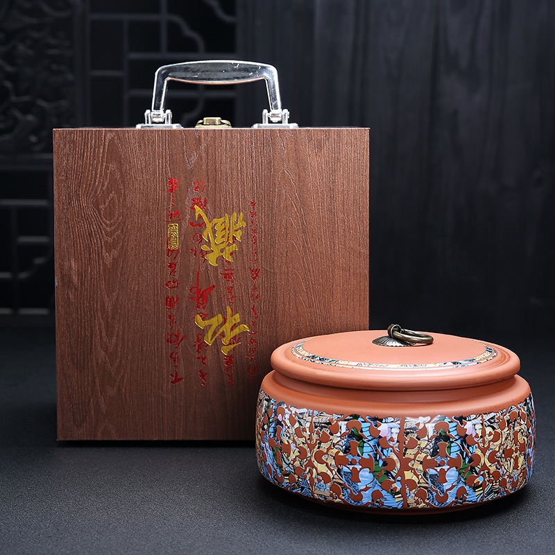 木质包装盒子送礼定制紫砂茶叶罐