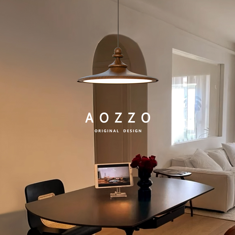 奥朵中古风饭厅吊灯新款法式覆古餐桌灯艺术创意吧台气氛灯饰灯具