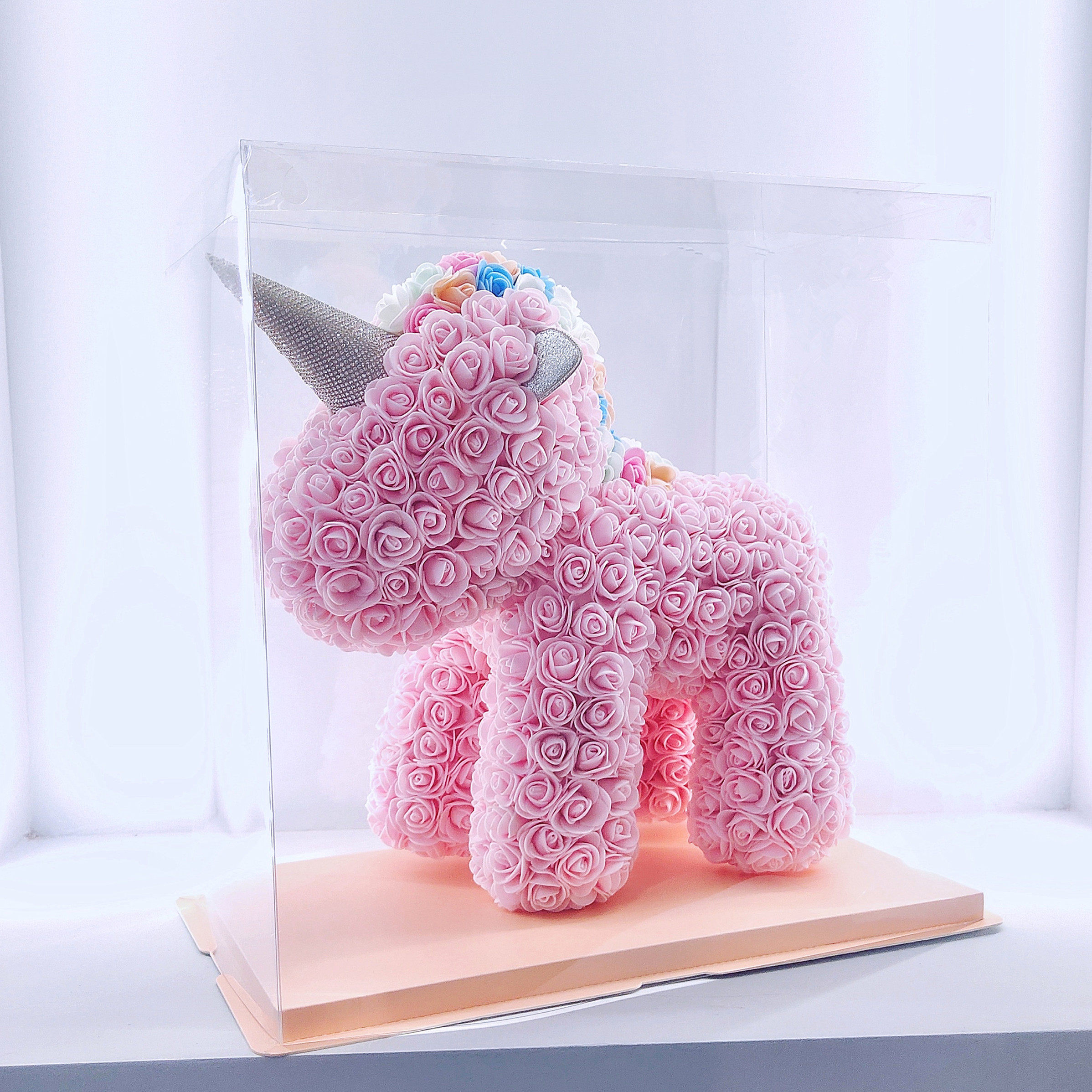 超仙创意永生花独角兽玫瑰花礼盒有纪念意义求婚生日礼物送女生