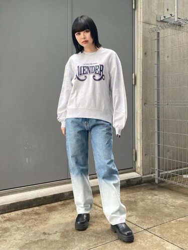 日系休闲中性日系森女长裤