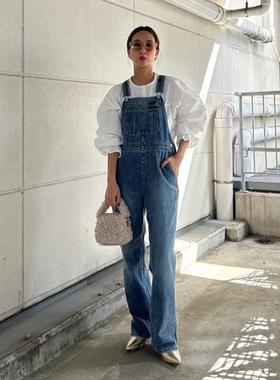 日单潮牌RCWB彩色拉链连体裤背带裤 少量