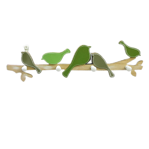 Американская сельская местность Zakka Hook Creative Bird Wood Wanging Wanger Wall Wall Key Round Room Decorative Scloak Round