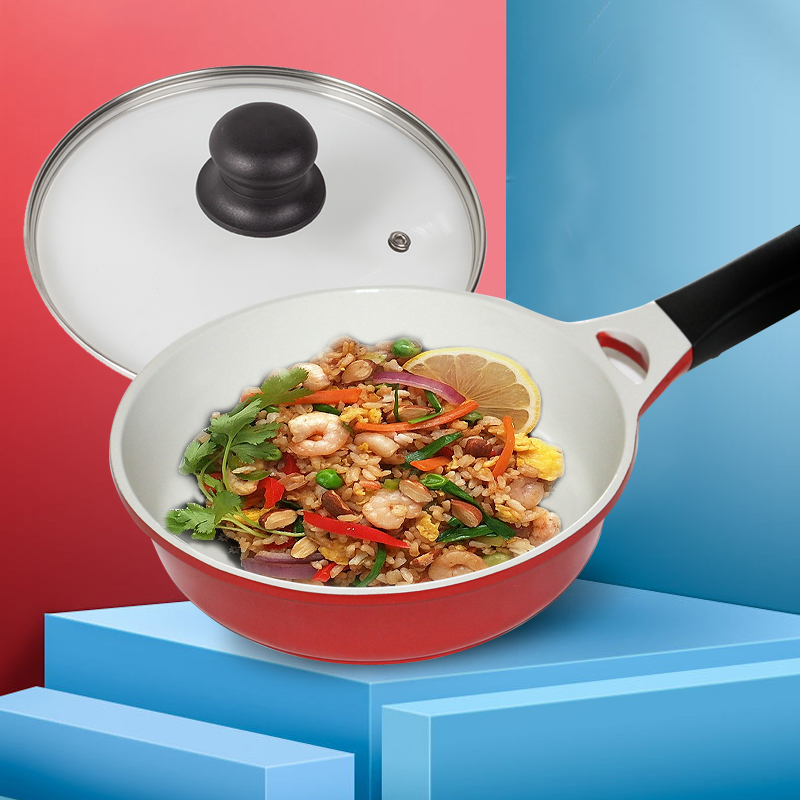 20cm陶瓷宝宝平底锅小炒锅26厨具